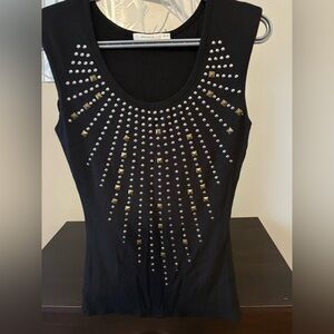 Ricki's Black Studded Tank Top